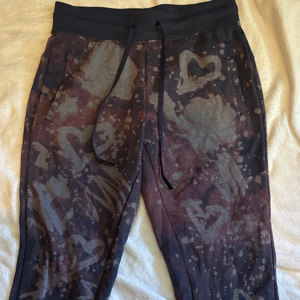Athletic Works Kids Joggers with Heart Design - Black and Brown